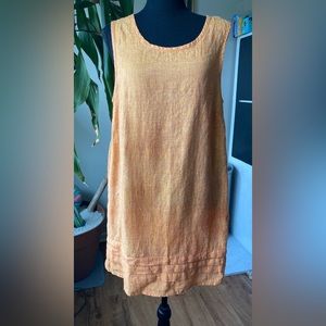 FLAX linen tunic dress small summery oversized beach day